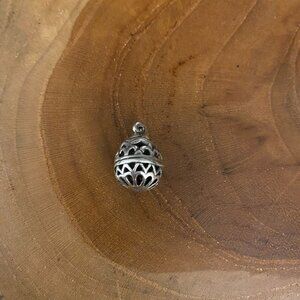 RETIRED James Avery Hollow Openwork Easter Egg, Sterling Silver